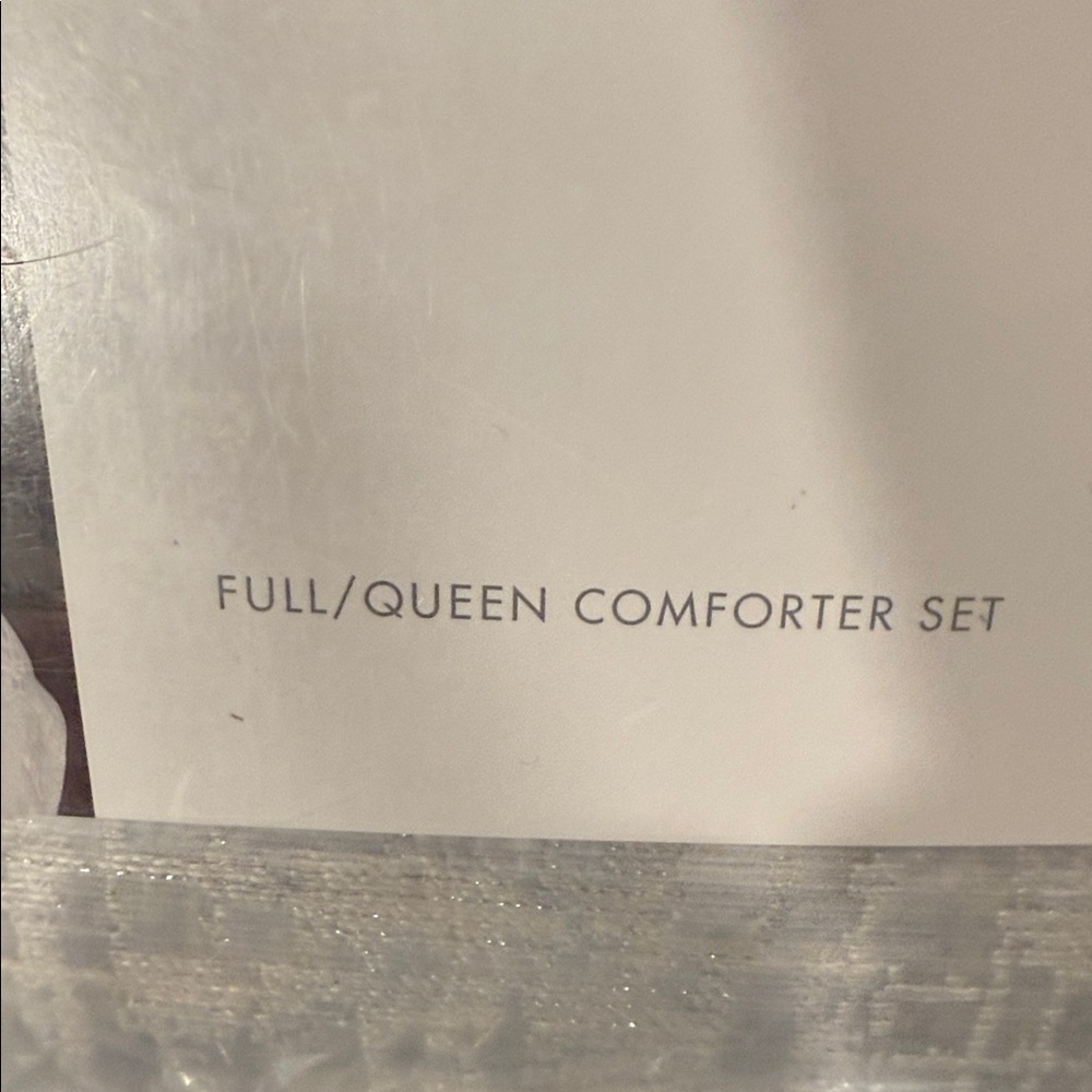 Hotel Collection White, Blue and Silver Comforter Set - Picture 3 of 9